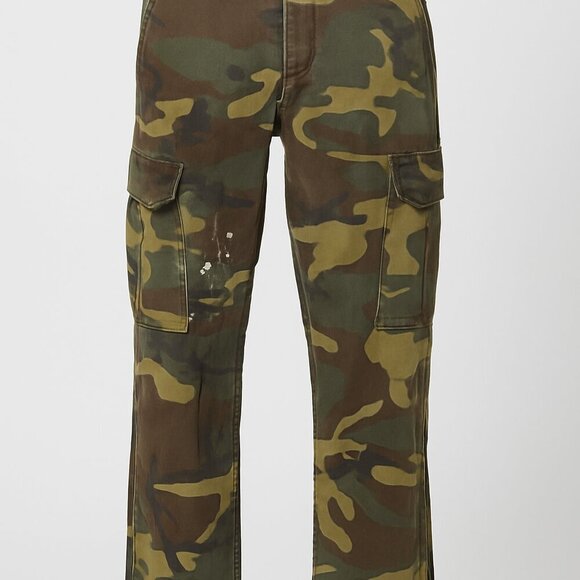 Jet Lag Men's Vintage Cargo Pants Camouflage Military Button Fly Size Medium Y2K - Picture 10 of 10